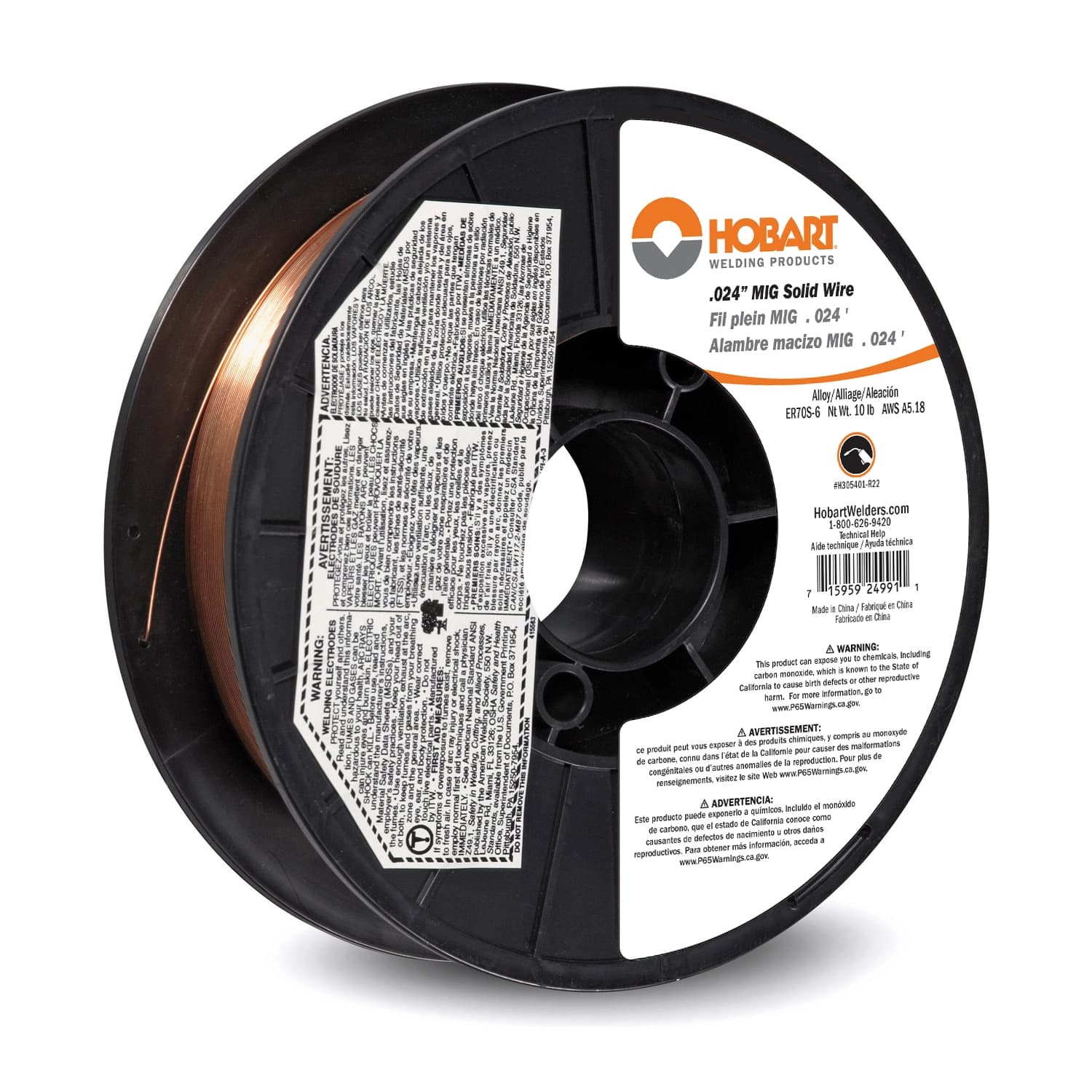 H305401-R22 .024 MIG Solid Wire RF